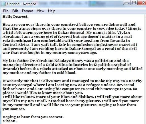 Nigeria scam_email