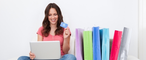 Woman Shopping Online