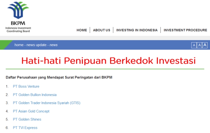 bossventure_peringatan_bkpm