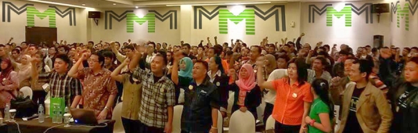 Sebuah acara seminar MMM.